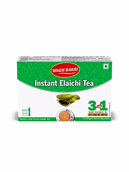 Wagh Bakri Premix Elaichi Tea Sugar Free (10 Pcs)-376