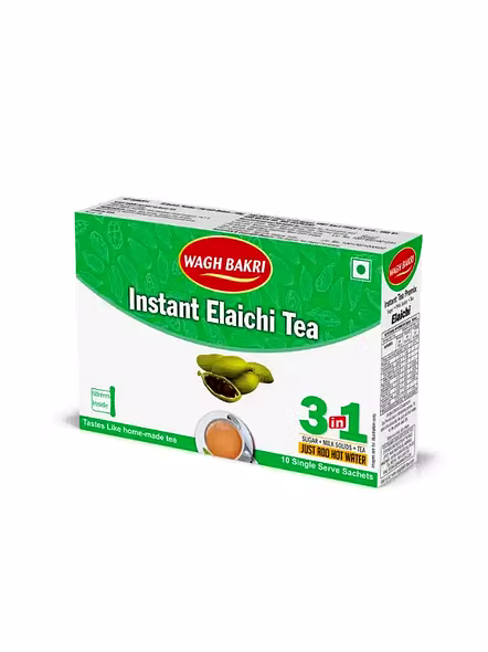 Wagh Bakri Premix Elaichi Tea Sugar Free (10 Pcs)-1
