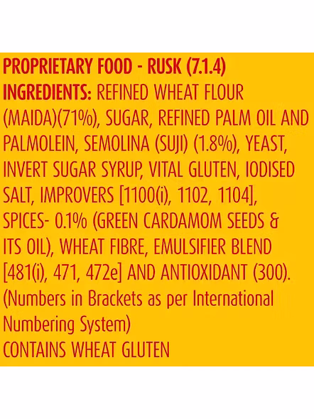 Britannia Toast Tea Premium Bake Rusk (72 G)-1