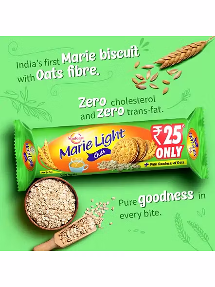 Sunfeast Marie Light Oats Biscuits (75 G)-3