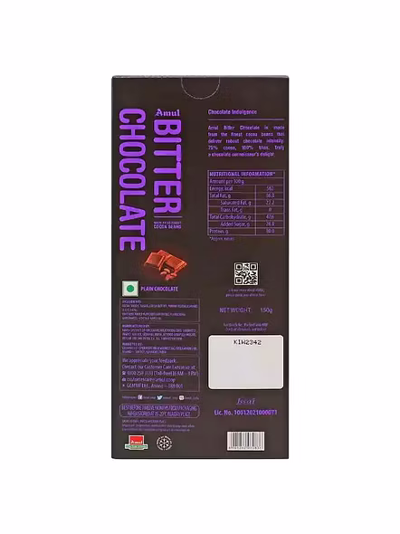 Amul Chocolate Bitter (150 G)-2