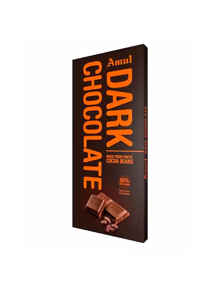 Amul Chocolate Dark Cocoa Beans (125 G)-420