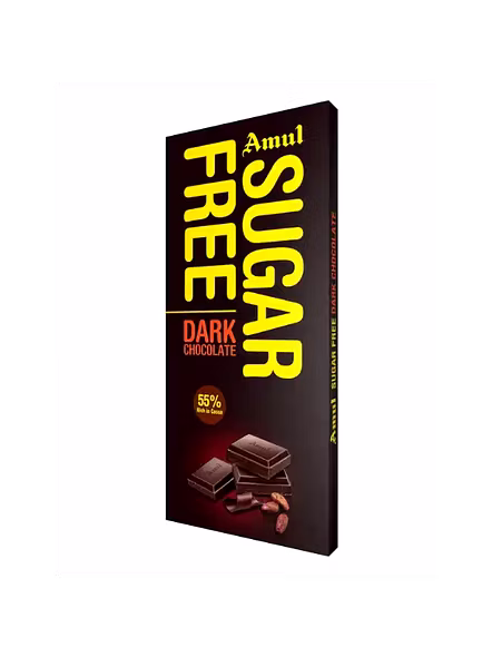 Amul Chocolate Sugar Free Dark (150 G)-425