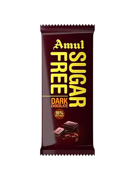 Amul Chocolate Sugar Free Dark (35 G)-426