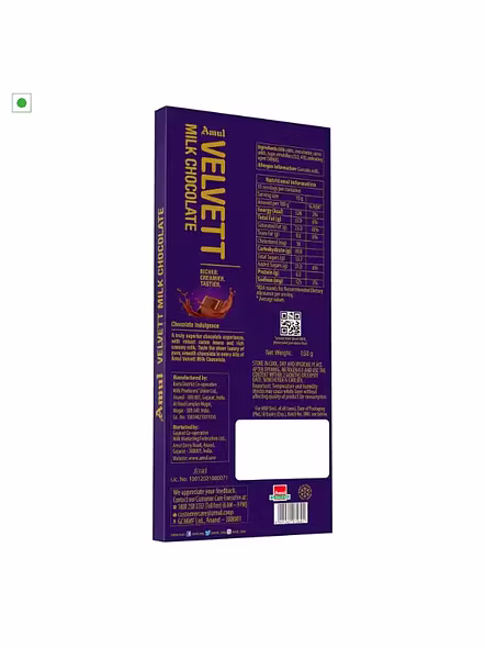 Amul Chocolate Velevett Milk (150 G)-1
