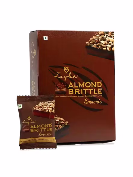 Brownie Brittle Almond Gold 14 Pic Pack (12 Pcs)-430