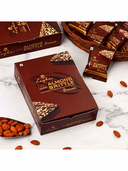 Brownie Brittle Almond Gold 14 Pic Pack (12 Pcs)-1