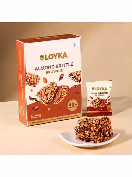 Brownie Brittle Almond White Single Box (1 Nos)-431