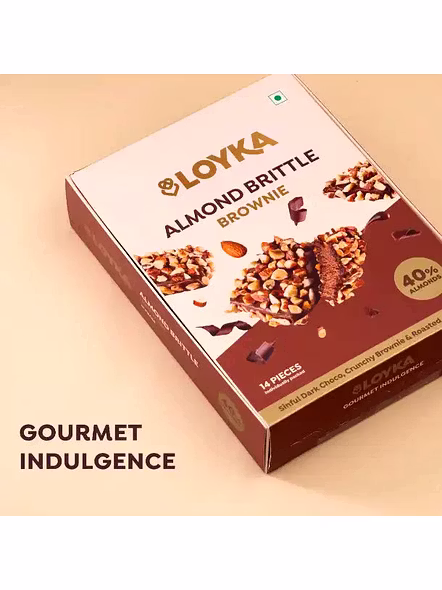 Brownie Brittle Almond White Single Box (1 Nos)-3