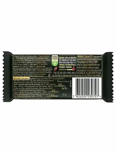 Cadbury Bournville 50% Dark (31 G)-2