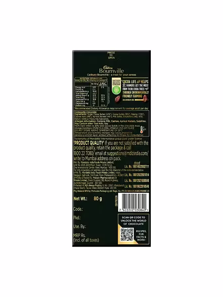 Cadbury Bournville Fruit N Nut (80 G)-2