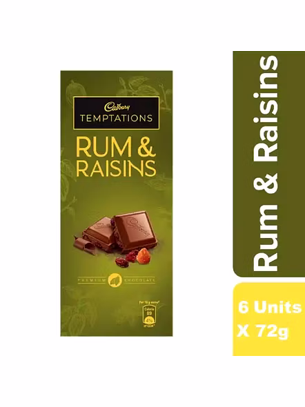 Cadbury Bournville Rum&amp;Raisins (72 G)-443