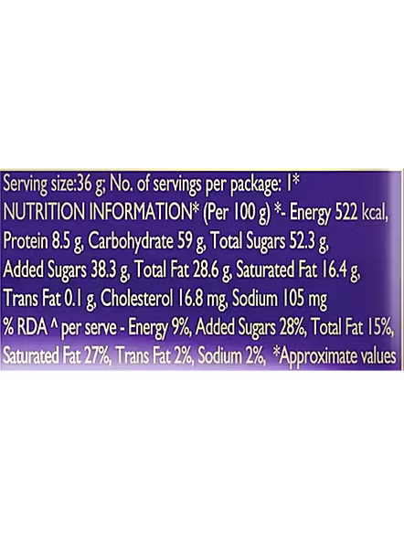 Cadbury Dairy Milk Fruit Nut (36 G)-2