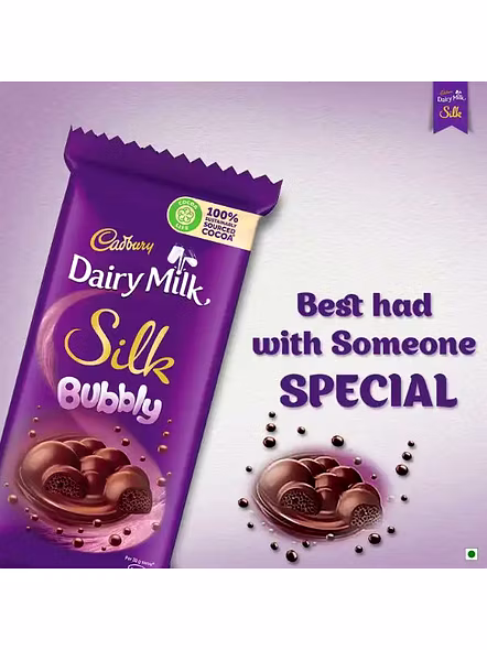 Cadbury Dairy Milk Silk Bubbly (120 G)-3