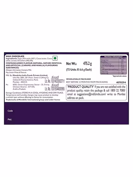 Cadbury Dairy Milk Chocolate (6 G)-1