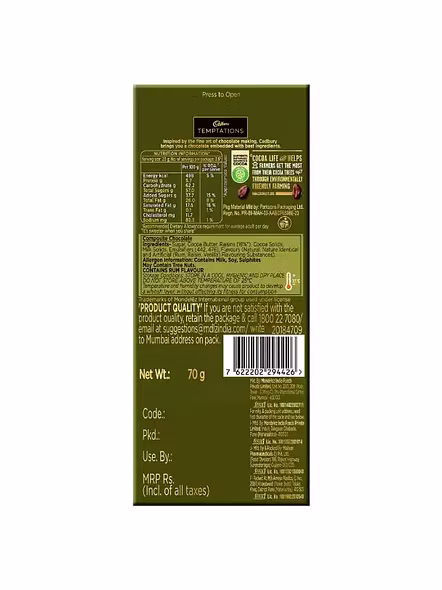 Cadbury Temptation Rum Raisins (72 G)-3