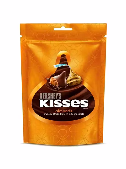 Hersheys Kisses Almond Chocolate Pouch (33 G)-504