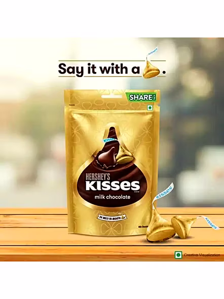 Hersheys Kisses Milk Chocolate Pouch (100 G)-3