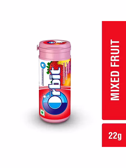 Orbiti Mixed Fruit Flavour Chewing Gum (22 G)-1