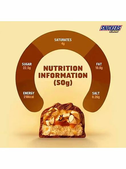 Snickers Almond Chocolate Bar (45 G)-2