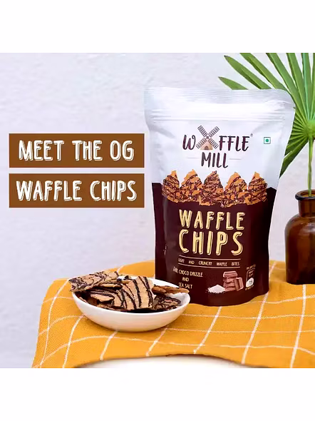 Waffle Chips Dark Choco Drizzle Sea Salt (85 G)-564