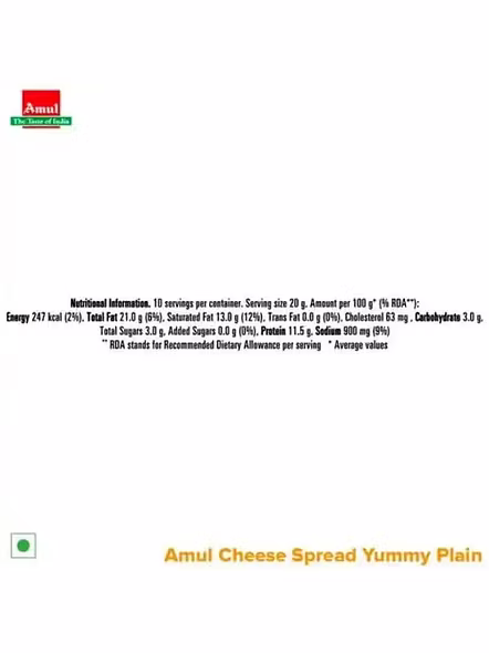 Amul Cheese Spread Creamy (200 G)-3