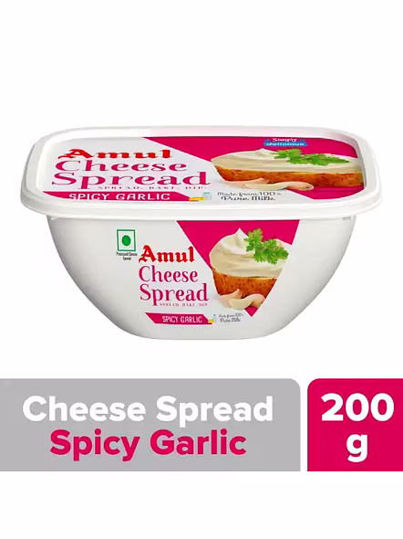 Amul Cheese Spread Garlic (200 G)-2