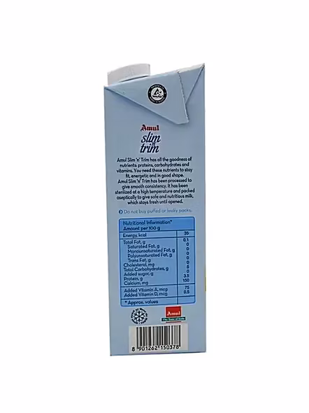 Amul Milk Slim Trim Lite Tatra Pack (1 Lt)-3