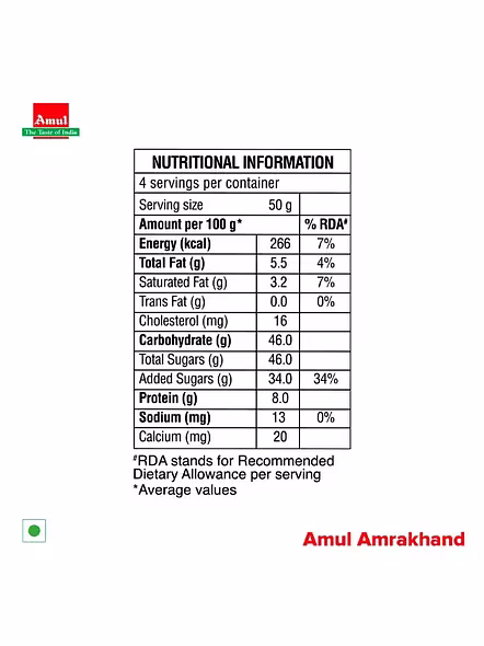 Amul Shrikhand Amrakhand (200 G)-2