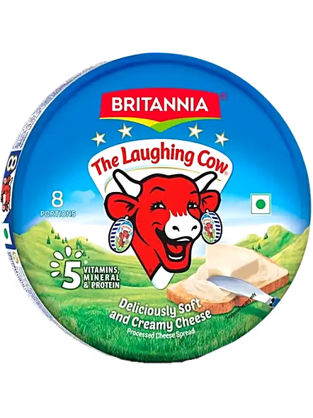 Britannia The Laughng In Cow Cheese Cube Round (8 Pcs)-636