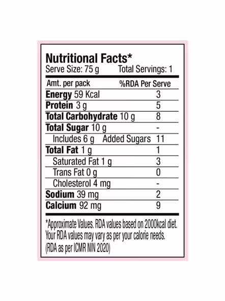 Epigamia Fruit Yogurt Strawberry (75 G)-3