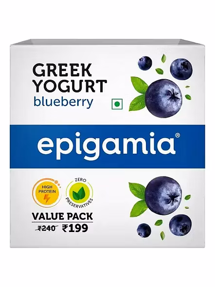 Epigamia Greek Yogurt Blueberry (85 G)-652