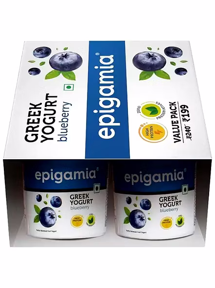 Epigamia Greek Yogurt Blueberry (85 G)-1