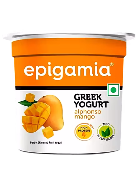 Epigamia Greek Yogurt Mango Yellow (90 G)-653