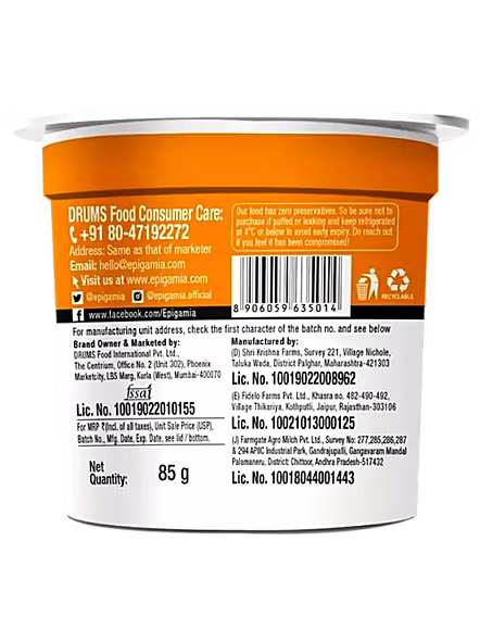 Epigamia Greek Yogurt Mango Yellow (90 G)-3