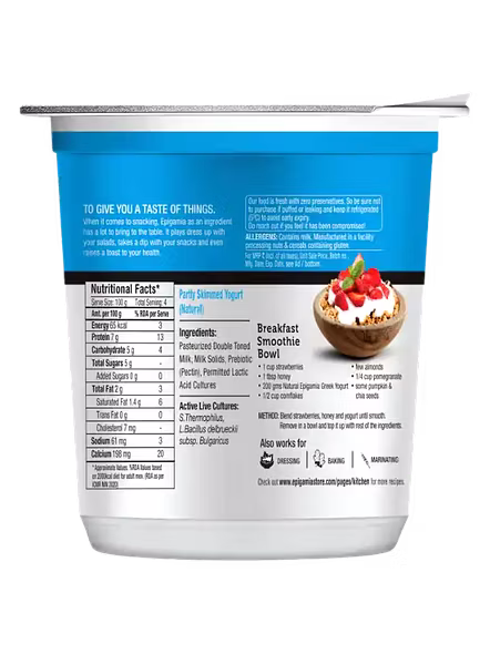 Epigamia Greek Yogurt Natural Blue (400 G)-1
