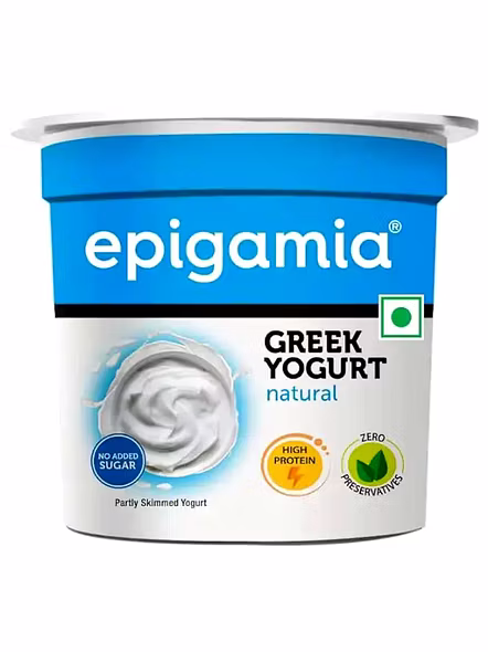 Epigamia Greek Yogurt Natural Blue (85 G)-655