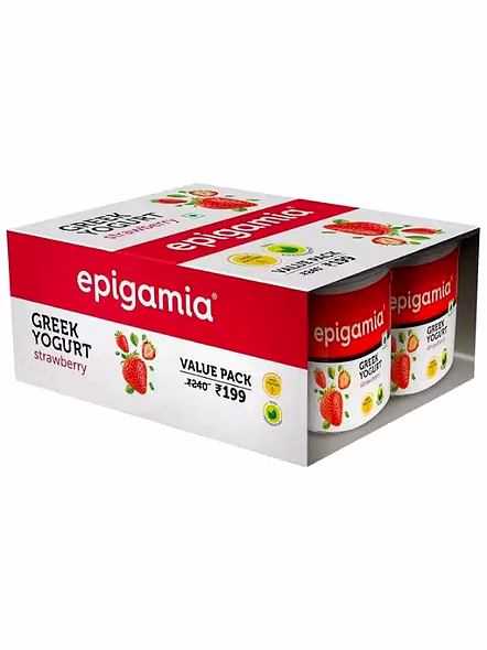 Epigamia Greek Yogurt Strawberry (85 G)-1