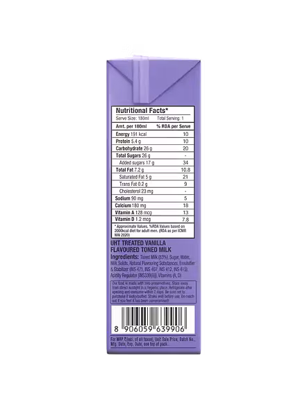 Epigamia Milkshake Vanilla (180 Ml)-3