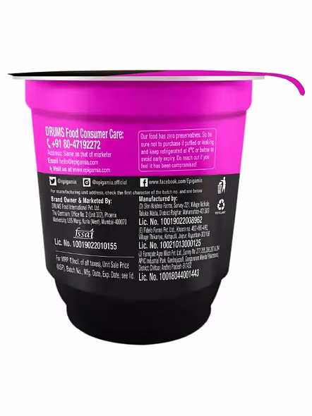 Epigamia Sugar Free Greek Yogurt Mixed Berry (110 G)-1