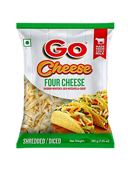 Go Four Cheese Pizza Shredded (200 G)-670