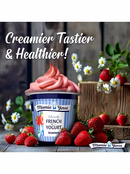Mamie Yop Strawberry Yoghurt (90 G)-2