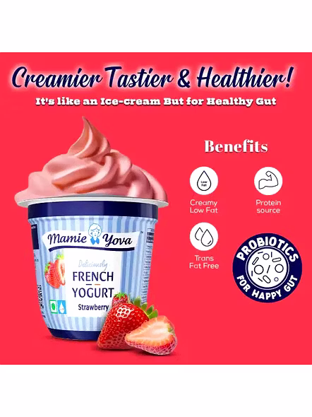 Mamie Yop Strawberry Yoghurt (90 G)-3