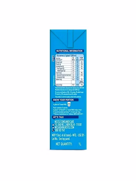 Nestle Toned Blue Milk (1 Lt)-2