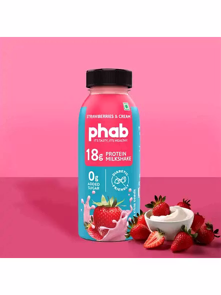 Phab Milkshake Strawberries N Cream (200 Ml)-2