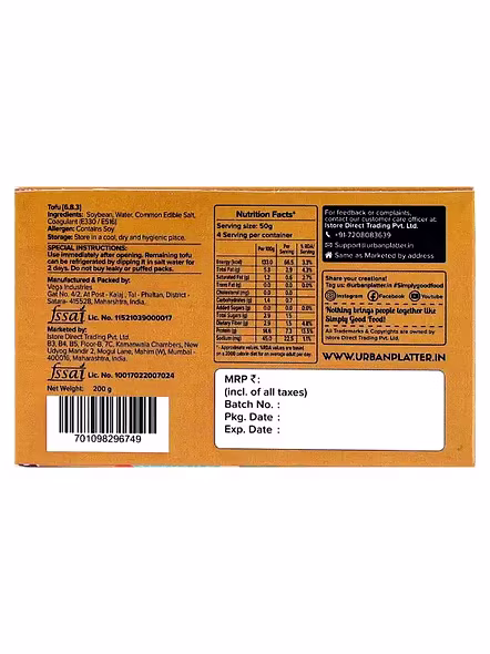 Urban Platter Tofu Firm (200 G)-1