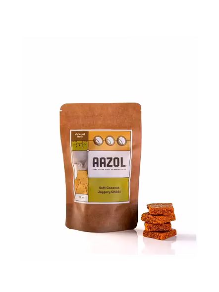 Aazol Soft Coconut Jaggery Chikki Pouch (1 Pac)-869