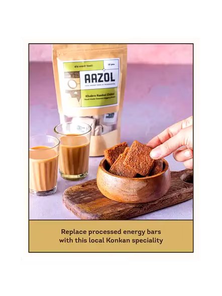 Aazol Soft Coconut Jaggery Chikki Pouch (1 Pac)-2