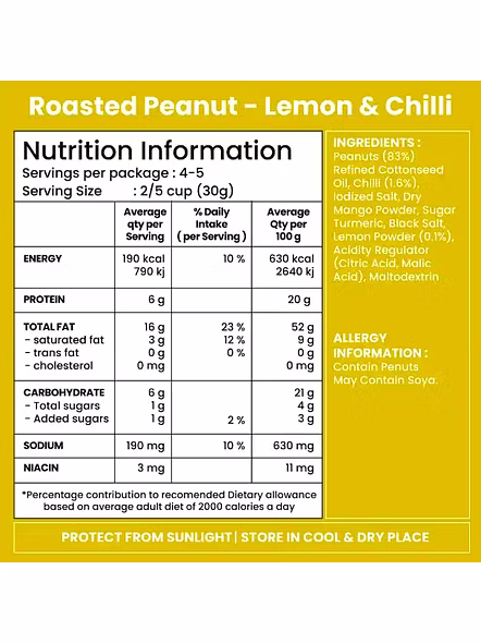 Jabson Roasted Peanut Lemon Chilli (140 G)-1