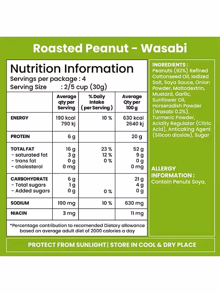 Jabson Roasted Peanut Wasabi (140 G)-1